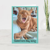 Liedje van Ginger Cat voor Special Valentijn Kaart (Voorkant)