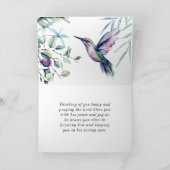 Liedje van Salomo 2:11-12 Kolibrie Bloemen Bijbel Kaart (Binnen)