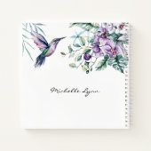 Liedje van Salomo 2:11-12 Kolibrie Bloemen Bijbel Notitieboek (Achterkant)