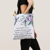 Liedje van Salomo 2:11-12 Kolibrie Bloemen Bijbel Tote Bag (Dichtbij)