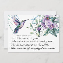 Liedje van Salomo 2 Hummingbird Bible Flat Kaart