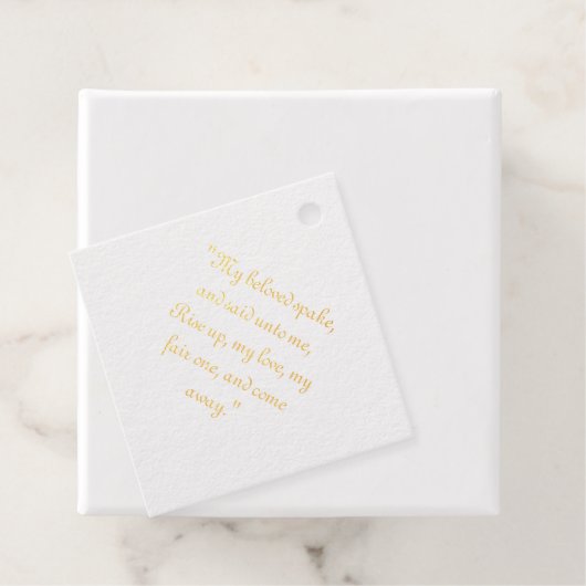 Liedjes 2:10 bedankjes labels (Met doos)