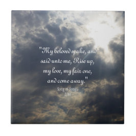 Liedjes 2:10 Keramische Tegel Tegeltje