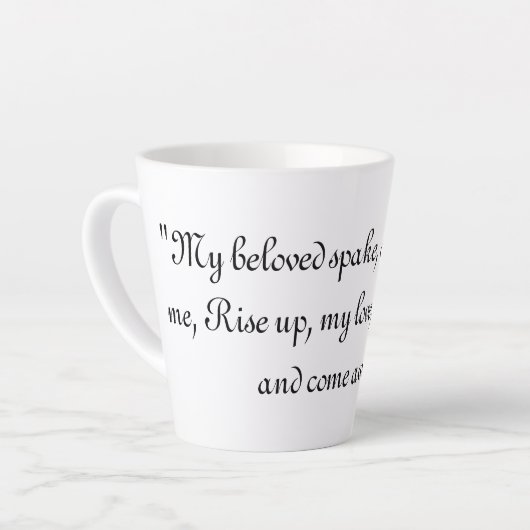 Liedjes 2:10 latte mok (Linkerhoek)