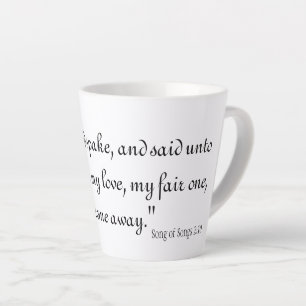 Liedjes 2:10 latte mok