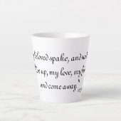 Liedjes 2:10 latte mok (Voorkant)