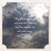 Liedjes 2:10 Papier Onderzetter (Voorkant)