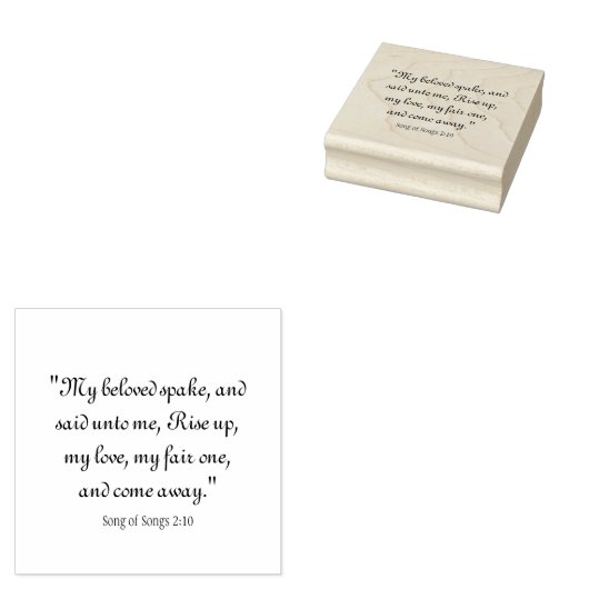 Liedjes 2:10 rubberstempel (Gestempeld)