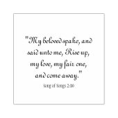 Liedjes 2:10 rubberstempel (Afrduk)