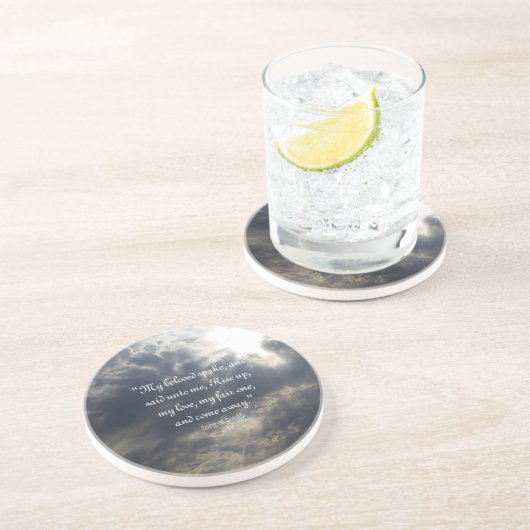 Liedjes 2:10 Sandstone Onderzetter (Zijkant)