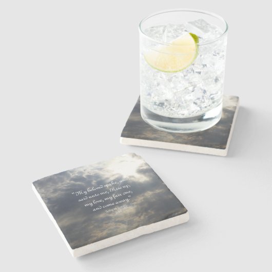 Liedjes 2:10 Stenen Onderzetter (Zijkant)