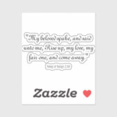 Liedjes 2:10 sticker (Vel)