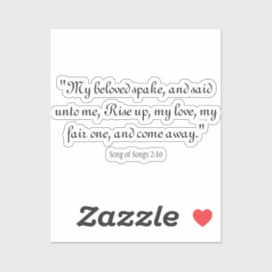 Liedjes 2:10 sticker