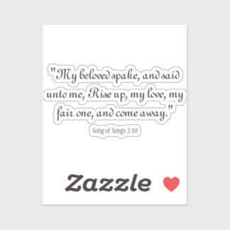 Liedjes 2:10 sticker