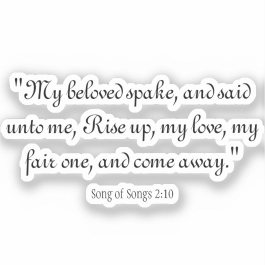 Liedjes 2:10 sticker (Voorkant)