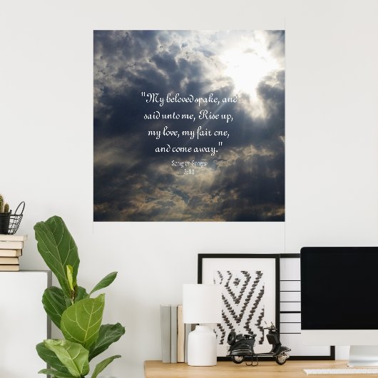 Liedjes 2:10 Sticker Poster (Thuiskantoor)