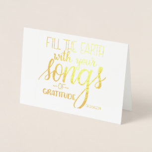 Liedjes van dankbaarheid, C.H. Spurgeon Quote, Chr Folie Kaarten