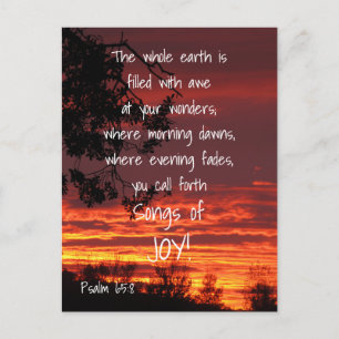 Liedjes van Joy Bible Verse Briefkaart