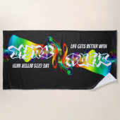 liedjes van vandaag strandlaken (Voorkant)