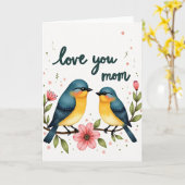 Liedvogel Lief Je Moeder Kaart (Gele Bloem)