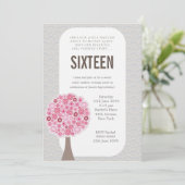 Lief 16 16e Zestien Jaar Verjaardagsfeestje Uitnod Kaart (Staand voorkant)