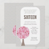 Lief 16 16e Zestien Jaar Verjaardagsfeestje Uitnod Kaart (Voorkant / Achterkant)