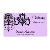 Lief 16, de fles van het douanewater etiket (Voorkant)