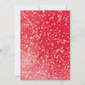 Lief 16 Uitnodiging Vlinder Rood Jurk Bloemen (Achterkant)