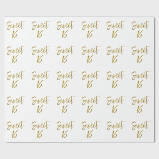 Lief 16 Verjaardag Verpakking Papier (Vlak)