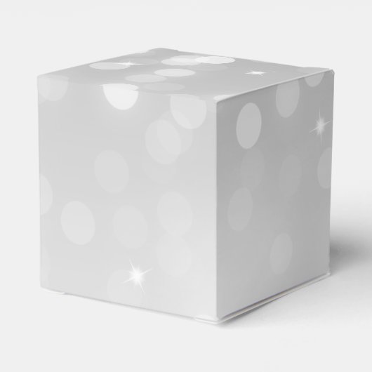 Lief 16 Verjaardag Zilver Bokeh Sparkle Light Bedankdoosjes (Achterkant)