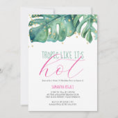 Lief 16 Verjaardagsfeestje Luau Thema Kaart (Voorkant)