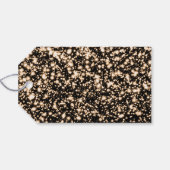 Lief 16 Verjaardagsfeestje Midnight Glam Gold Cadeaulabel (Achterkant Horizontaal)