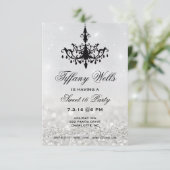 Lief 16 Verjaardagsfeestje Uitnodigen | Kroonlucht Kaart (Staand voorkant)