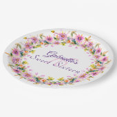 Lief 16 Zestien Bloemen Verjaardag Papieren Bordje (Gekanteld)