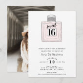 Lief 16 Zestiende Verjaardagsfeestfoto Kaart (Voorkant / Achterkant)