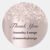 Lief 16e bruiloft bruid Confetti dank grijs Roos Ronde Sticker (Voorkant)