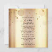 Lief 16e Verjaardagsfeest Bruiloft Goud Confetti Kaart (Voorkant)