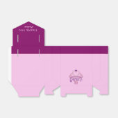 Lief 16e verjaardagsfeestje dank u op maat bedankdoosjes (Uitgevouwen)