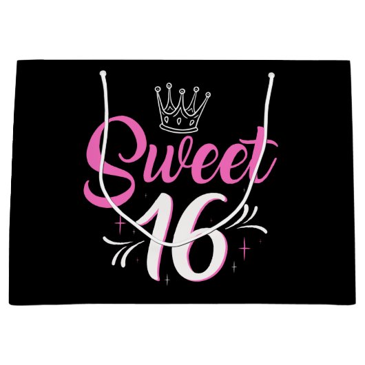 lief 16e verjaardagsfeestje groot cadeauzakje (Voorkant)