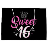 lief 16e verjaardagsfeestje groot cadeauzakje (Achterkant)