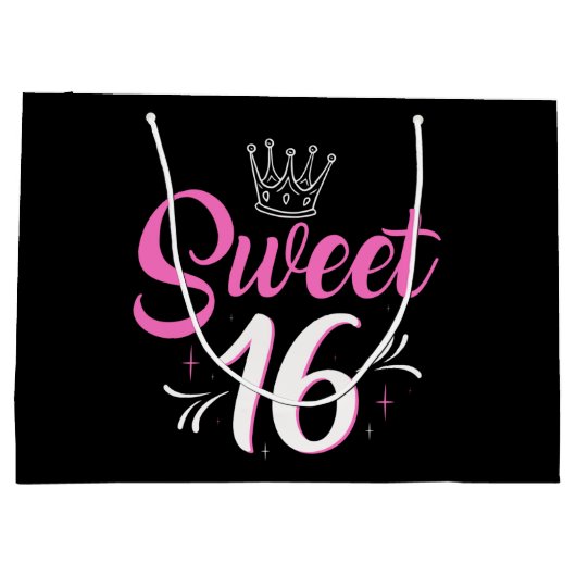 lief 16e verjaardagsfeestje groot cadeauzakje (Achterkant)