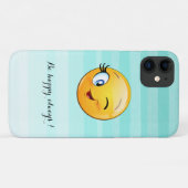 Lief aandoend knipogend Emoji-gezicht - wees altij Case-Mate iPhone Case (Achterkant (horizontaal))