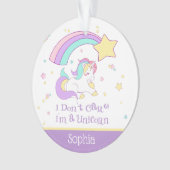 Lief Aangepast Gepersonaliseerd Magisch Regenboog  Ornament (voorkant)
