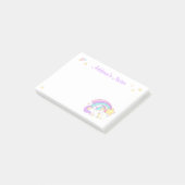 Lief Aangepast Gepersonaliseerd Magisch Regenboog  Post-it® Notes (Schuin)