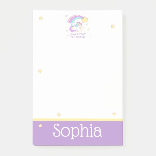 Lief Aangepast Gepersonaliseerd Magisch Regenboog  Post-it® Notes (Voorkant)