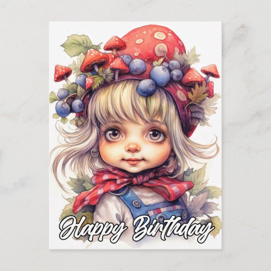 Lief Aard Boerenmeisje van het Platteland Briefkaart (Voorkant)