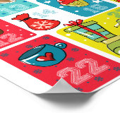 Lief Adventkalender voor Kerstmis Poster (Hoek)
