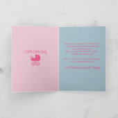 Lief Afrikaans Amerikaans Baby Meisje Welkom Baby Kaart (Binnen)