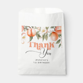 Lief als een perzik verjaardag dank u bedankzakje