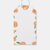 Lief als een perzik verjaardagsthema dank u Label Cadeaulabel (Achterkant)